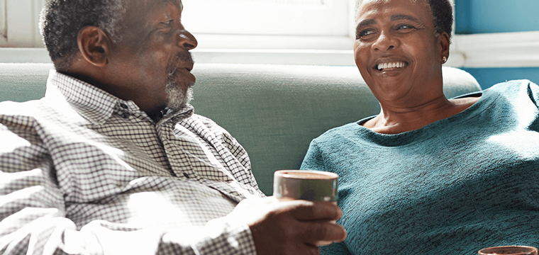 couple sharing coffee