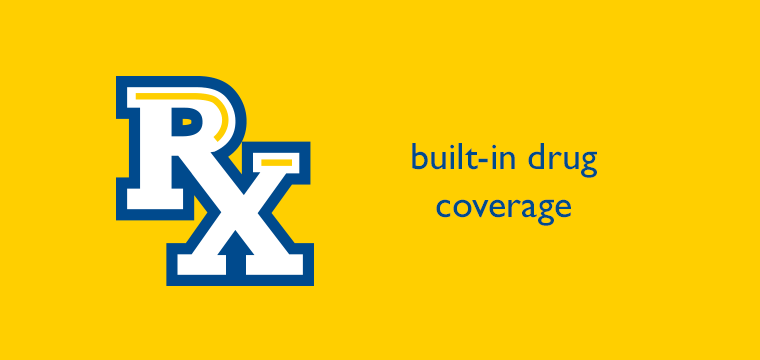 Built-in drug coverage